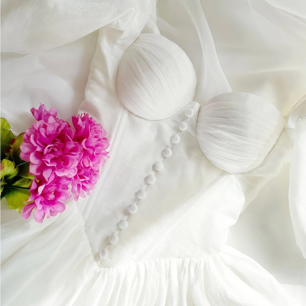 Bridal White Mini Dress